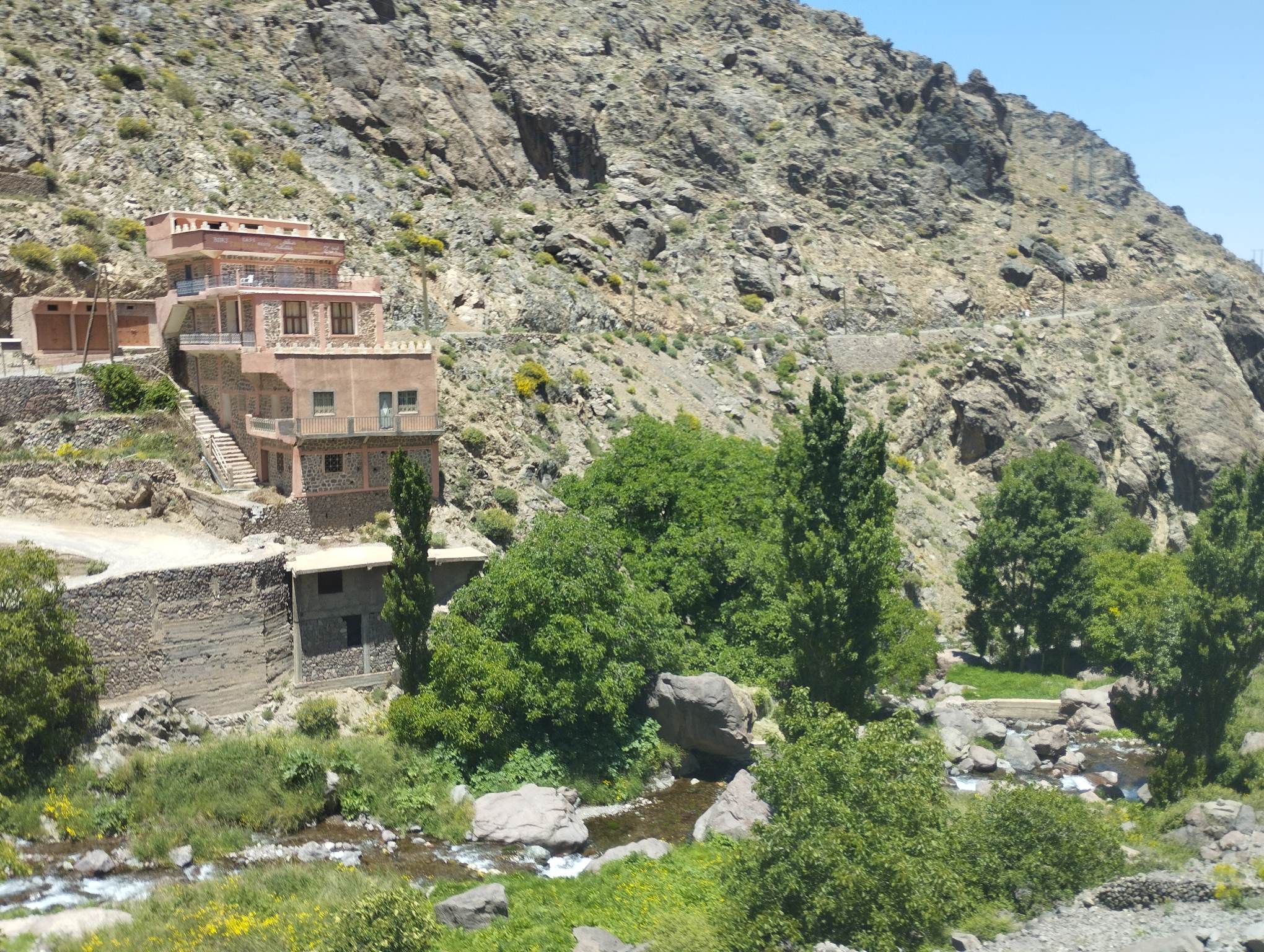 A valley village in the foothills outside Marrakech